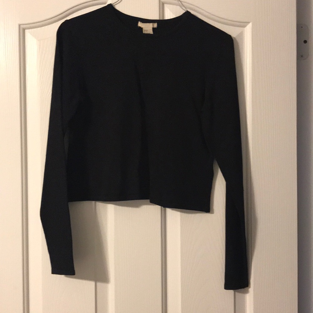 NWT H&M long sleeve black